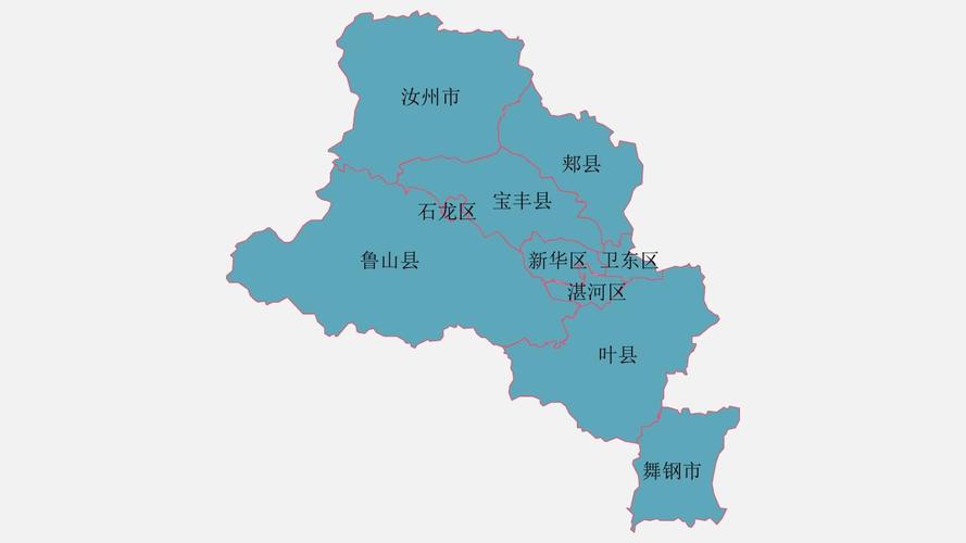 平顶山地图高清全图矢量可编辑全市各县区行政区划地图