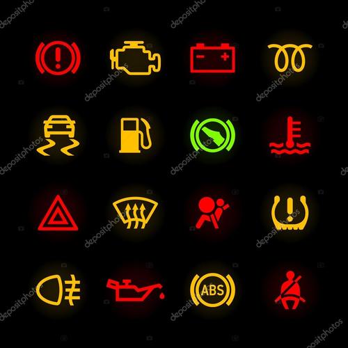 名称:汽车仪表盘图标