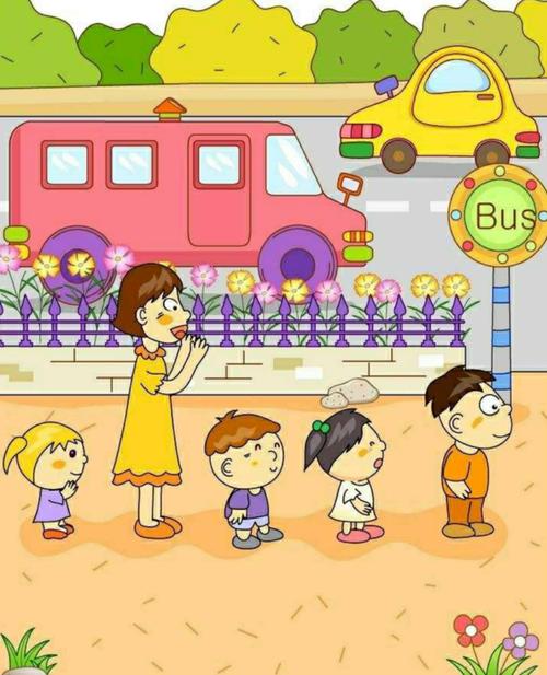 1.欣赏小朋友排队,小动物排队等插图,用游戏的口吻导入本堂课程主题.