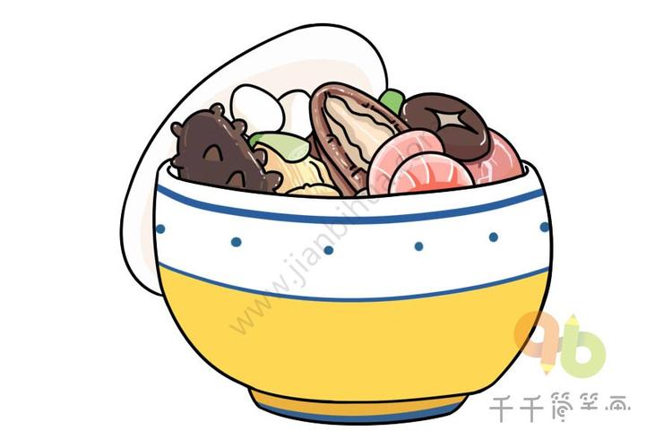 福建闽南美食 烧肉粽怎么画中国的美食文化历史悠久,各地域的美食都