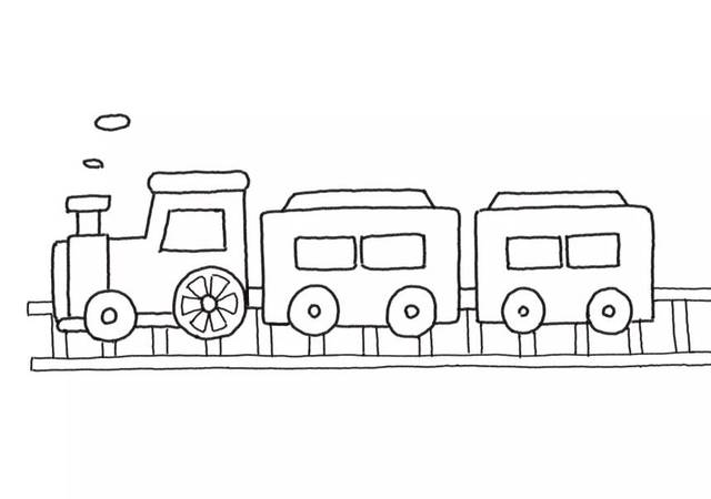 嘟嘟嘟,欢乐到!简单有趣的小火车简笔画