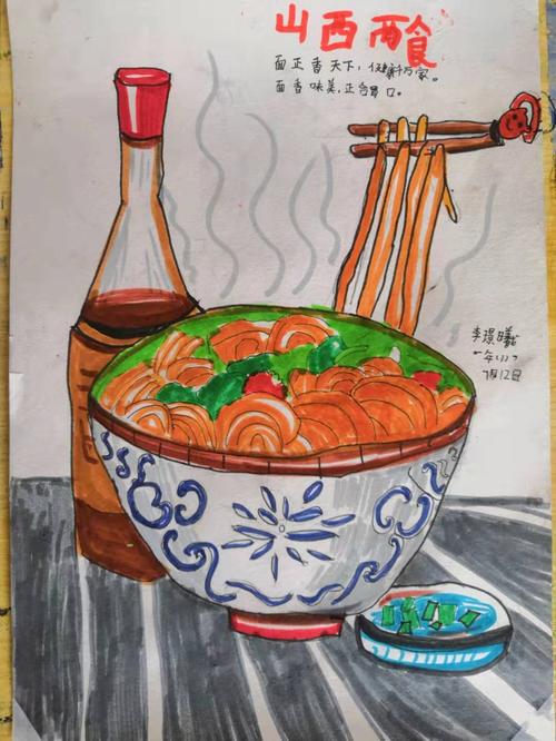 少儿美术一一山西面食
