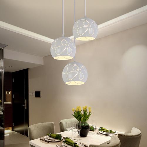 [至美灯饰照明] 餐厅吊灯三头餐桌灯现代简约个姓北欧小吊灯阳台过道