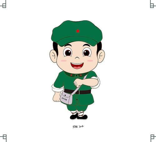 可爱红军卡通头像