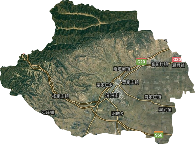 汾阳市高清卫星地图,汾阳市高清谷歌卫星地图