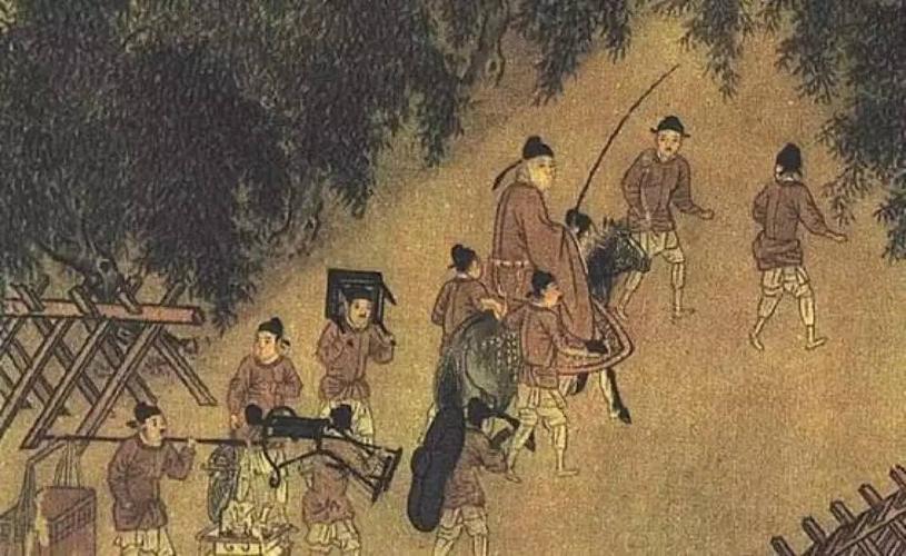 宋·佚名   《春游晚归图》