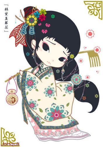 金陵十二钗q版插画