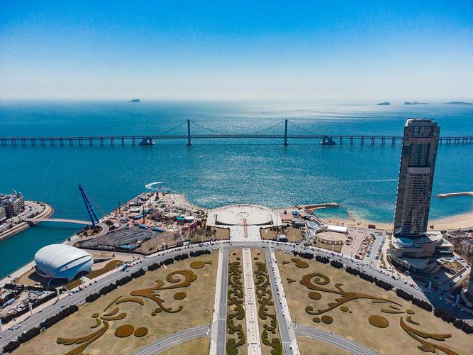 大连星海广场航拍