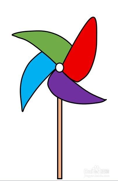 画风车的简笔画