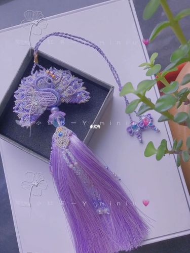 孔雀挂件_挂件_编绳_手工制作_手工编绳_兴趣爱好_手工