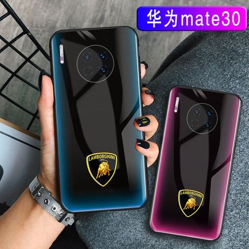 华为mate30手机外壳,华为mate10手机外壳 华为mate30手机壳兰博基尼30pro跑车玻璃nova5i硅胶软