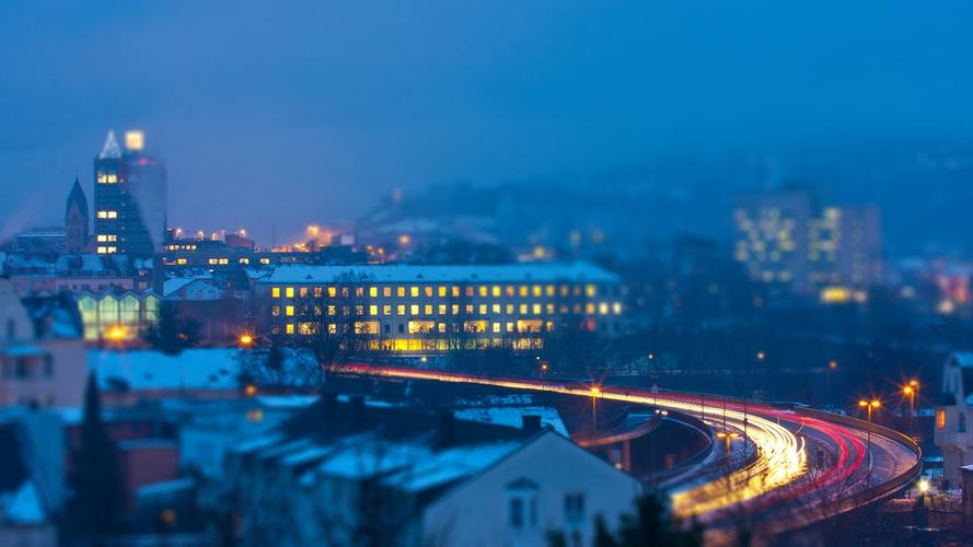 华美的城市夜景高清宽屏桌面壁纸