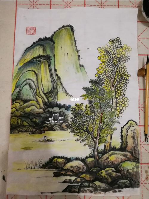 绿水青山_绿水青山_国画_山水画_绘画_国画山水_文化