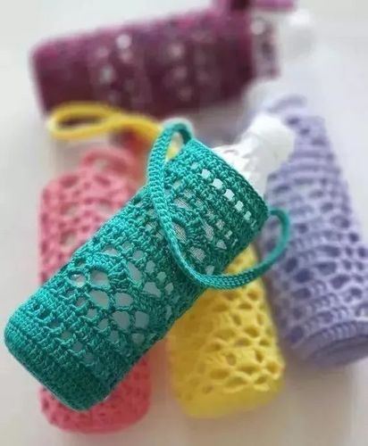 分享几款漂亮水杯套的钩织教程|水杯套|钩织|编织方法
