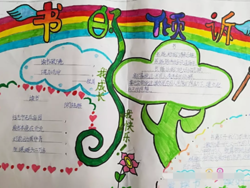 既简单又漂亮的读书手抄报 简单漂亮的手抄报