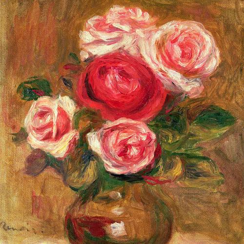 858 roses-in-a-pot-雷诺阿-pierre-auguste-renoir 3752×3752px