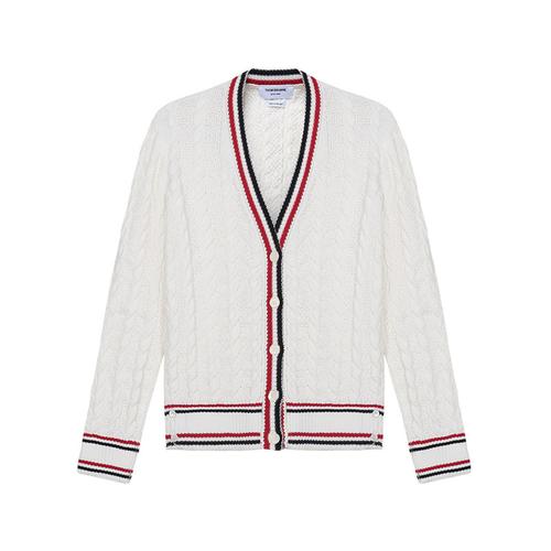 汤姆布朗thombrowne女士棉质长袖v领针织开衫fkc378ay3017视频