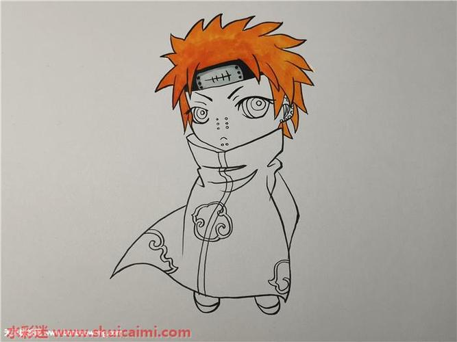 天道佩恩怎么画天道佩恩简笔画步骤图