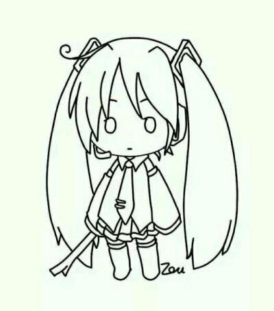 橡皮章手作素材进阶 q版初音 橡皮章手作素材库