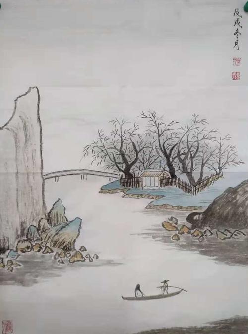 2017级山水画初级一班作业集13