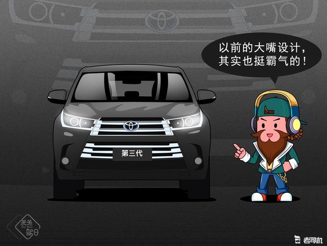 关关驾日漫画日记第四代汉兰达全面升级更大更强更帅啦