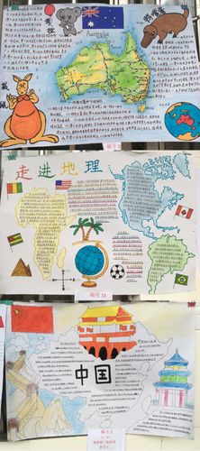 小小内心,大大世界——英德市九龙中学七年级地理手抄报比赛