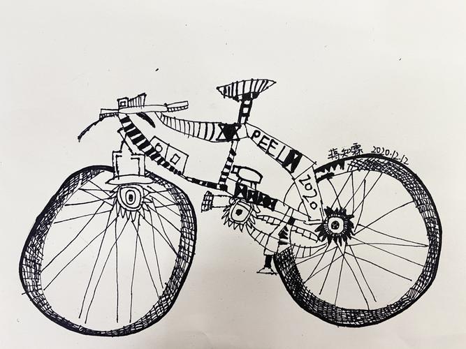自行车——线描写生观察课