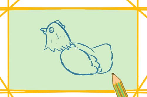 漂亮的母鸡孵蛋的图片怎么画简单好看