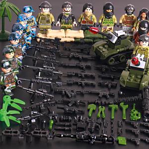 乐高二战日军鬼子拼装积木玩具士兵武装特种兵部队兵人小人偶