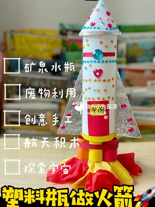 今天我们来用矿泉水瓶来做火箭吧!