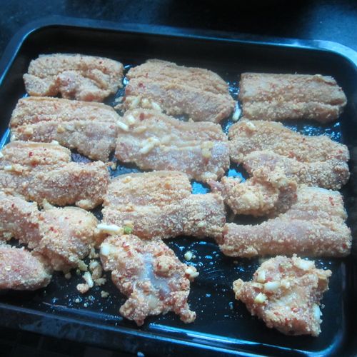 九阳烘焙剧场--香烤糯米粉拌肉