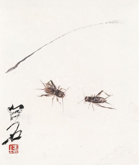 白石老人画过蟋蟀吗