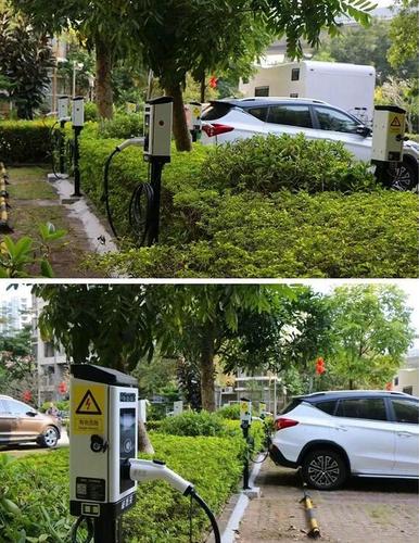 与富通地产17家物业新能源汽车充电站项目      7kw单枪落地交流桩