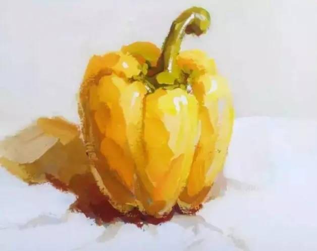 美术校考水粉静物单个蔬菜,水果画法汇总