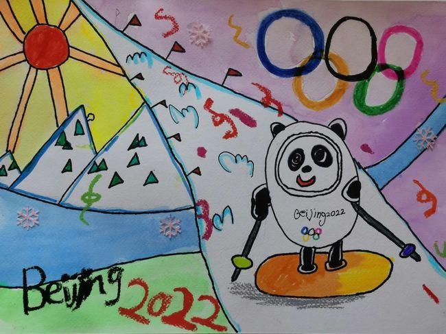 《我心中的冬奥会》黄小校区 寻蔚然《冰雪盛会》长阳首师附实验学校