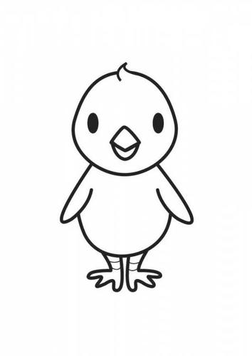 小鸡简笔画