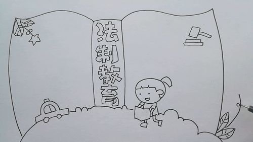 学画画l手抄报法治教育
