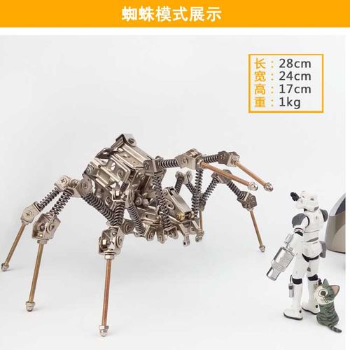 机械党金属模型八爪蜘蛛机器人diy组装套件铁机甲生日礼物特惠商品