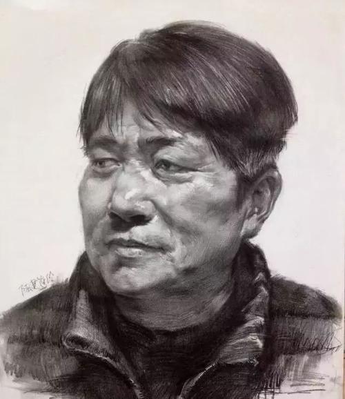 素描各种风格的素描头像范画快快收藏