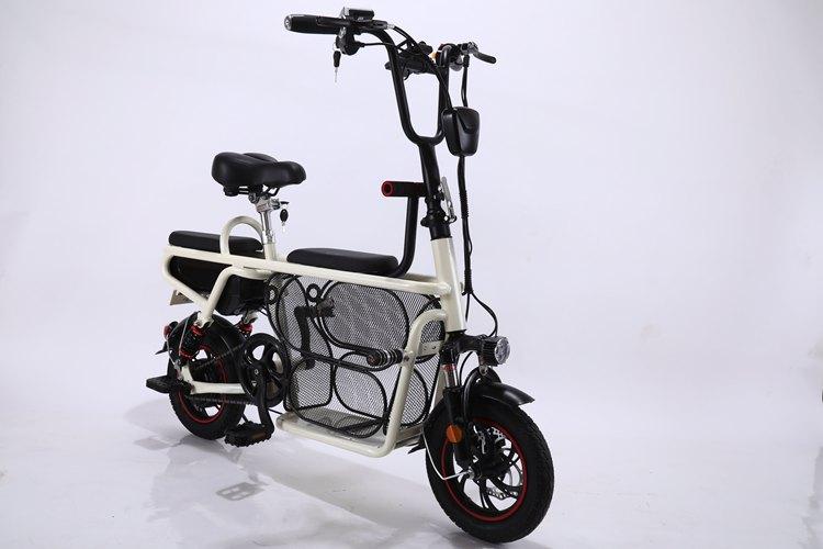 迪骏鸽锂电车亲子三座双减震电动车两轮代步电瓶车3c新国标可上牌