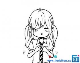 女孩简笔画双马尾 (第1页)