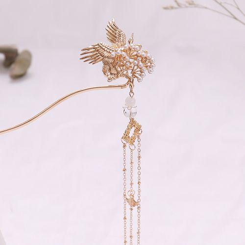 古风发簪头饰少女汉服发饰古装流苏步摇配饰复古超仙簪子古代饰品2021