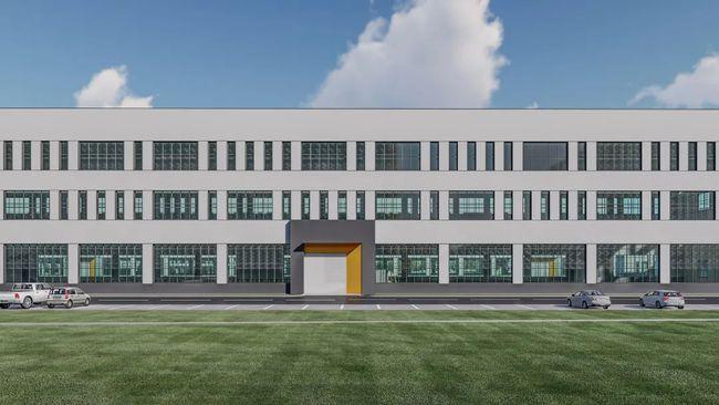 6层办公楼效果图厂房效果图项目整体主要建设办公楼1栋,厂房10栋,冷库