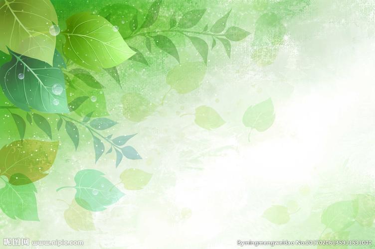 绿色树叶背景设计图__广告设计_广告设计_设计图库_昵图网nipic.com