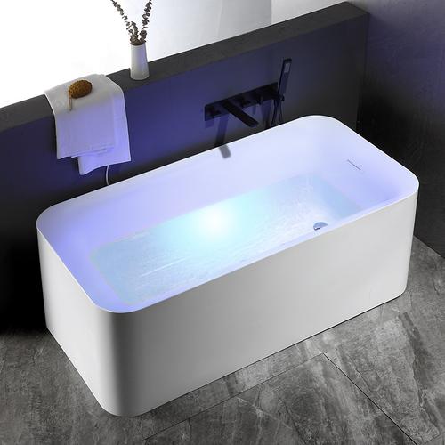 观博gabo6867新款亚克力浴缸163米独1立式浴缸成人泡澡浴盆简约现代