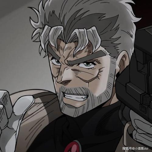 《jojo》乔瑟夫,动漫头像自剪,非主流绅士气度的帅老头
