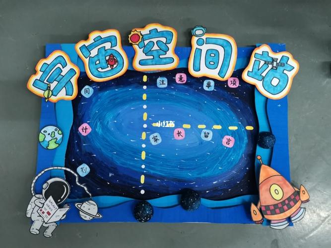 幼儿园主题墙制作之宇宙空间站_幼儿园_教育_学前教育