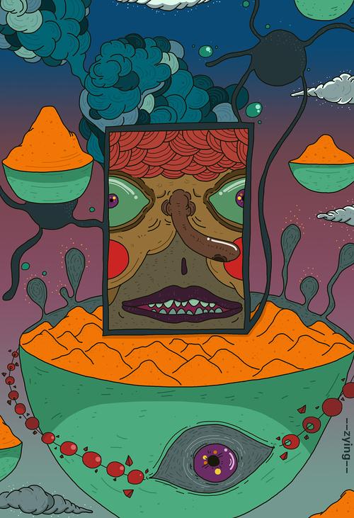 怪诞|插画|创作习作|脏妍 - 原创作品 - 站酷 (zcool)