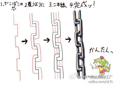 铁链画法