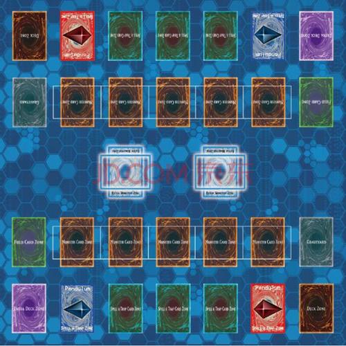 游戏王决斗盘 游戏王决斗盘ygo桌游大4中文卡牌橡胶垫